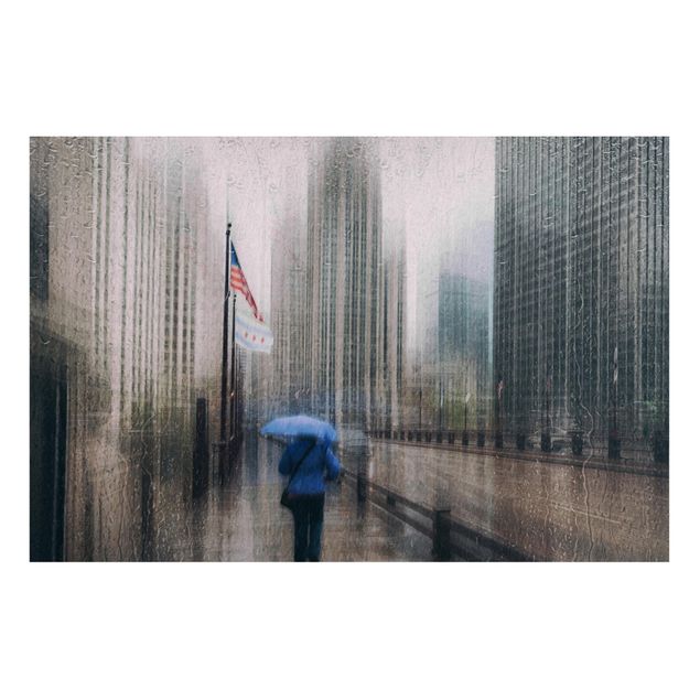 Magneetborden Rainy Chicago