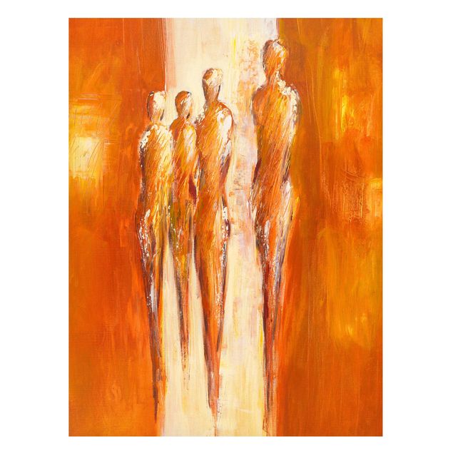 Magneetborden Petra Schüßler - Four Figures In Orange 02