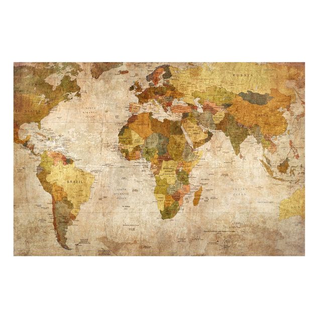 Magneetborden World map