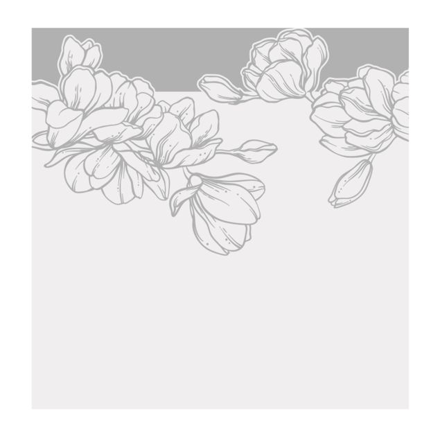 Raamfolie - Magnolia Flower Border