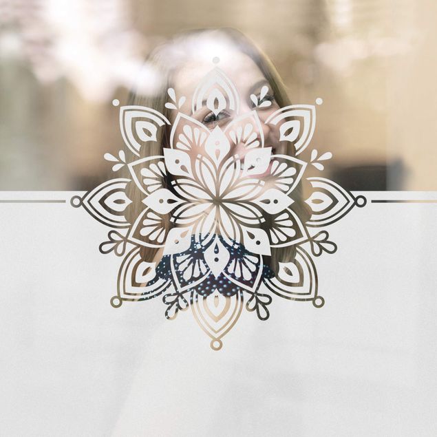 Window film - Mandala -ornament grens