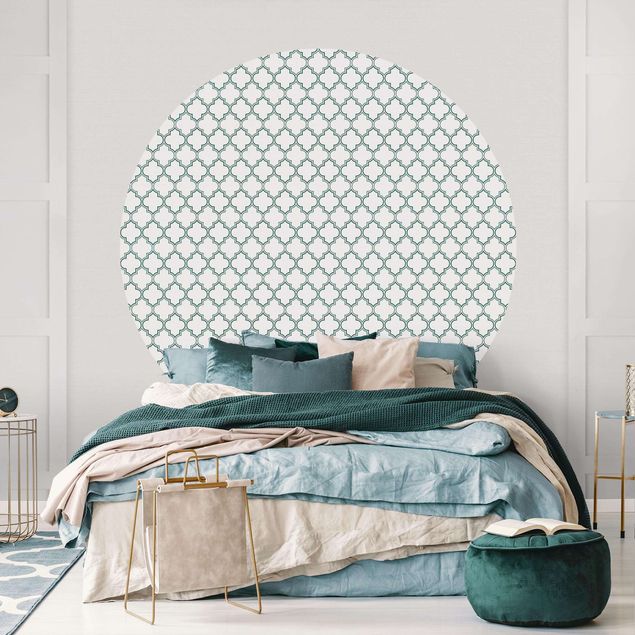 Behangcirkel Moroccan Ornament Line Pattern