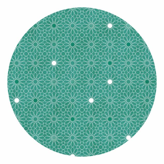 Behangcirkel Moroccan Stars Pattern