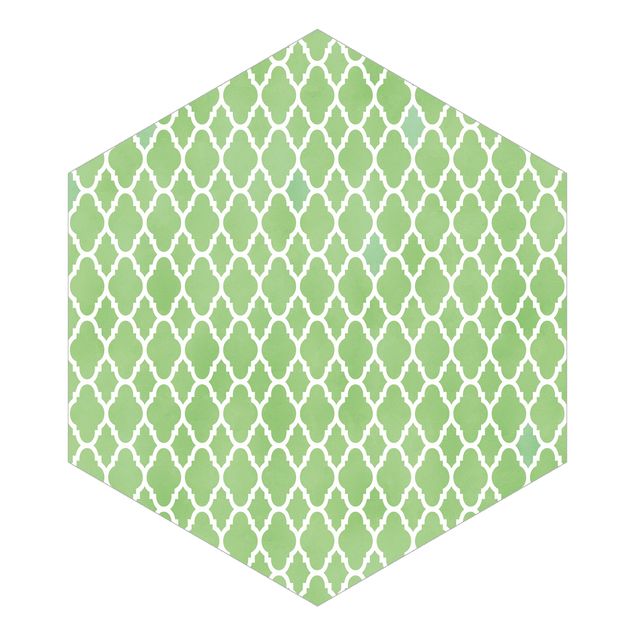 Hexagon Behang Moroccan Honeycomb Pattern