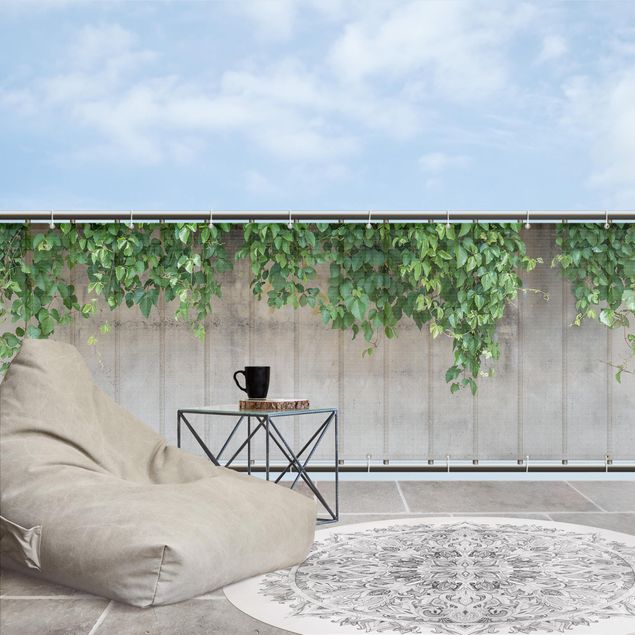 Balkon reling scherm Wall with Ivy