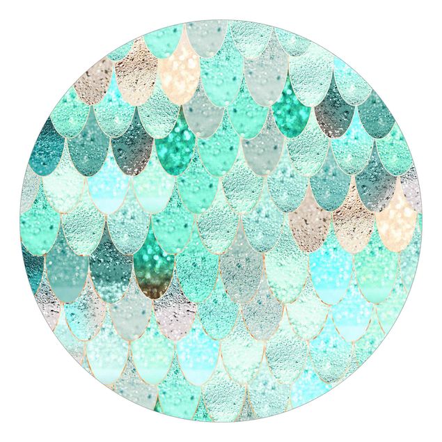 Behangcirkel Mermaid Magic In Mint Colour