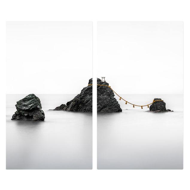 Kookplaat afdekplaten Meoto Iwa -  The Married Couple Rocks