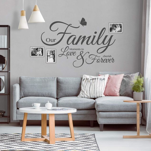 Muurstickers familie Moments to Love