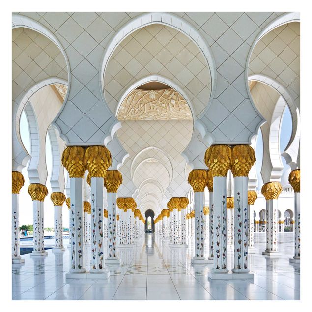 Fotobehang Mosque In Abu Dhabi