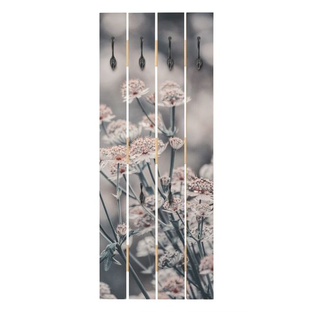 Wandkapstokken houten pallet Mystical Bouquet Of Flowers