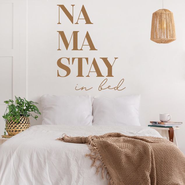 Muurstickers Namastay In Bed