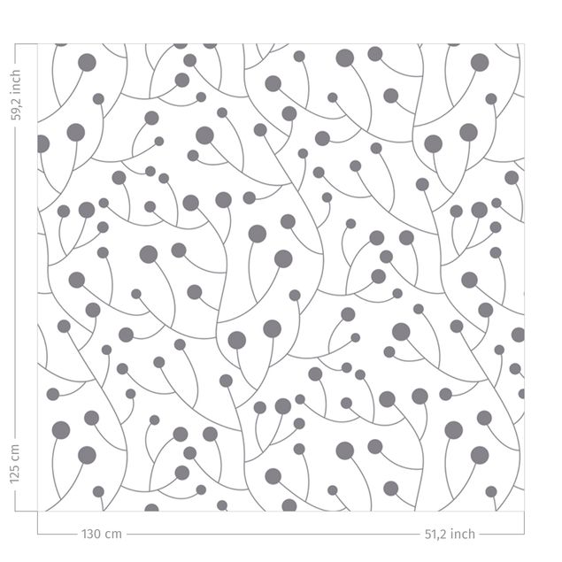 gordijn patroon Natural Pattern Growth With Dots Gray