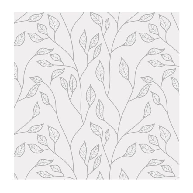 Raamfolie - Natural Pattern Branches With Leaves