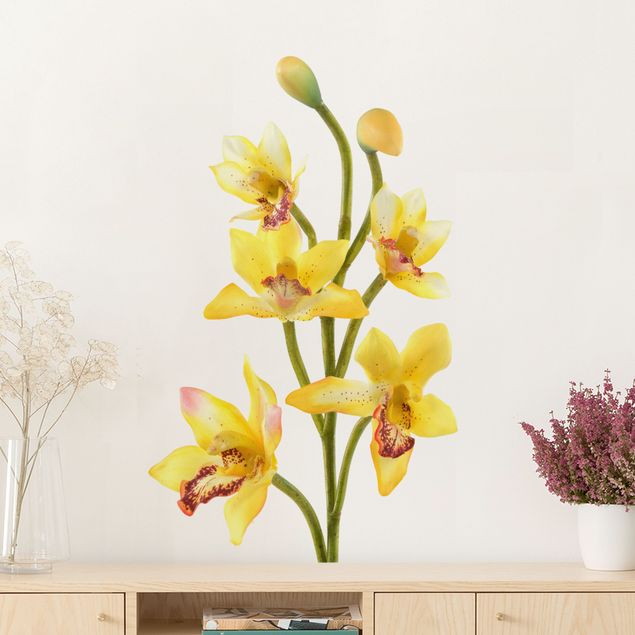 Muurstickers orchidee No.173 Orchid Yellow