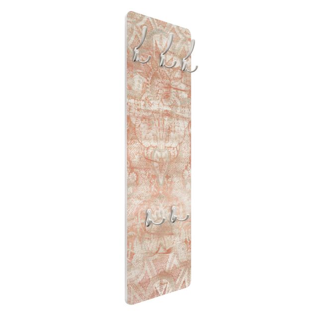 Wandkapstokken houten paneel Ornament Tissue I