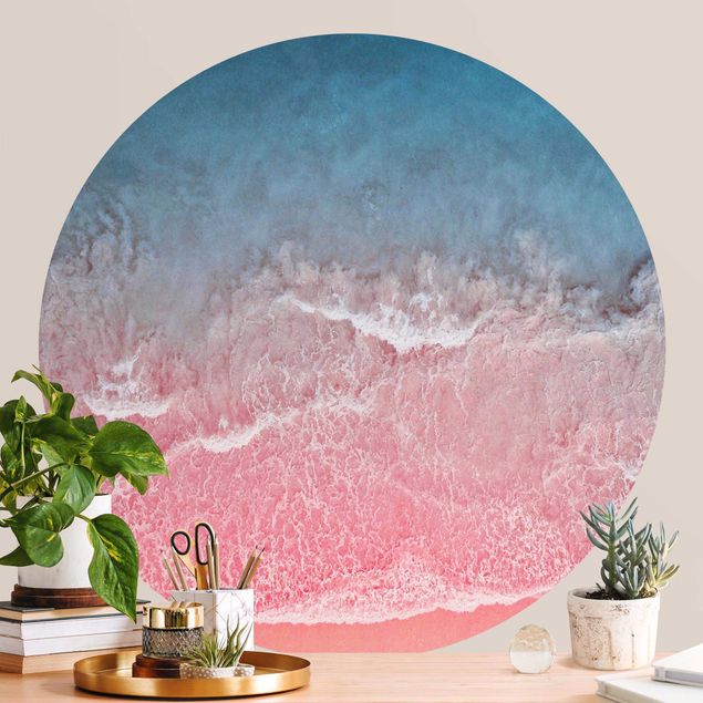 Behangcirkel Ocean In Pink