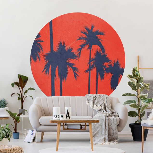 Behangcirkel Palm Cote d'Azur
