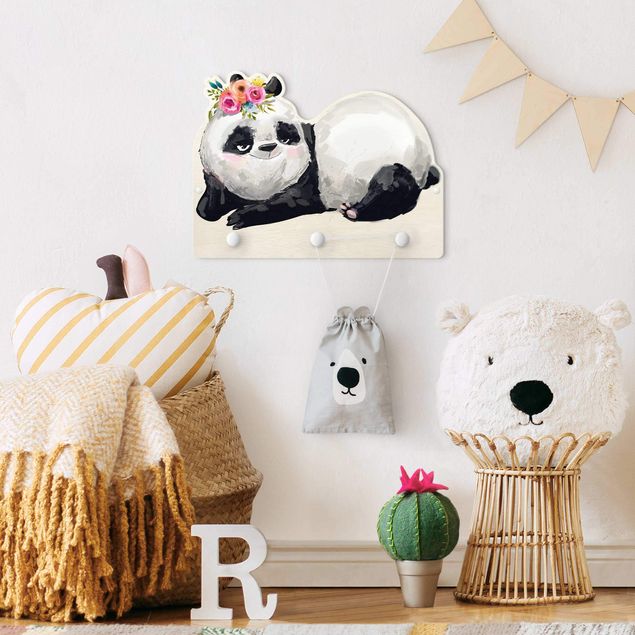 Wandkapstokken voor kinderen Panda Brian