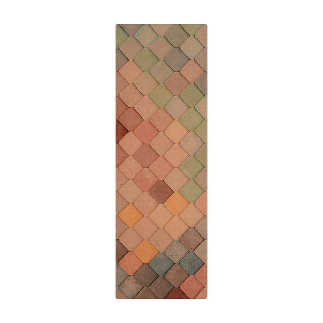 Kurk mat Pastel Coloured Stone Scales Of Fish