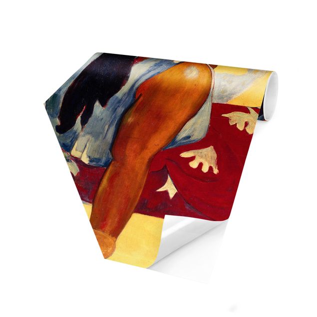 Hexagon Behang Paul Gauguin - Tahitian Women