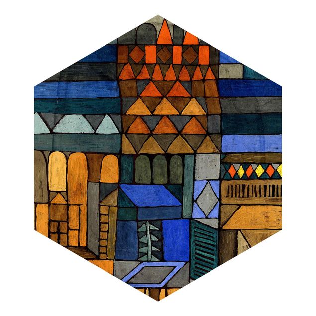 Hexagon Behang Paul Klee - Incipient Cool