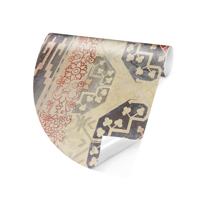 Behangcirkel Persian Vintage Pattern In Indigo IV