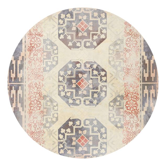 Behangcirkel Persian Vintage Pattern In Indigo IV