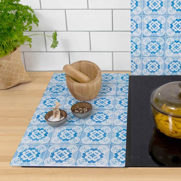 Kookplaat afdekplaten - Portuguese Vintage Ceramic Tiles - Tomar