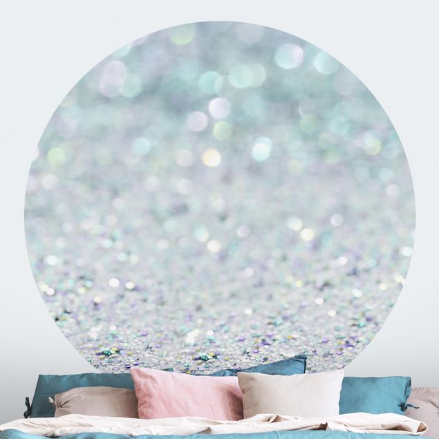 Behangcirkel Princess Glitter Landscape In Mint Colour