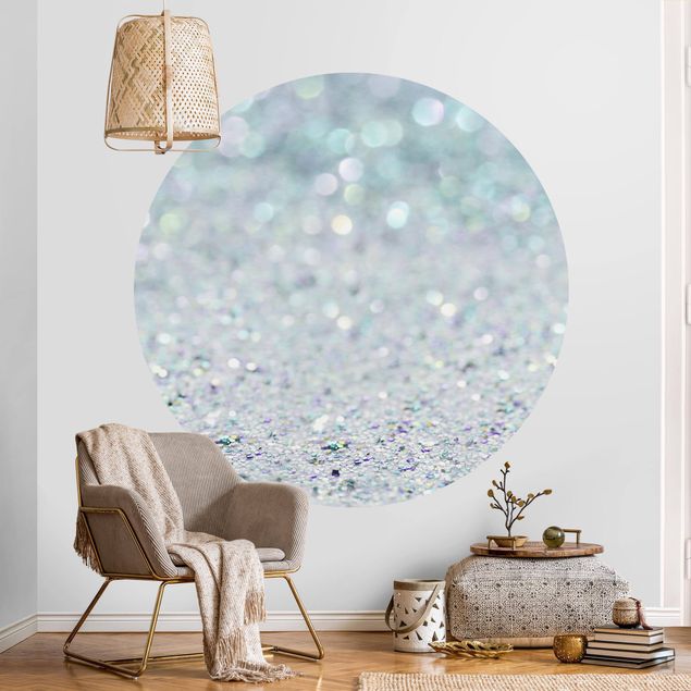 Behangcirkel Princess Glitter Landscape In Mint Colour