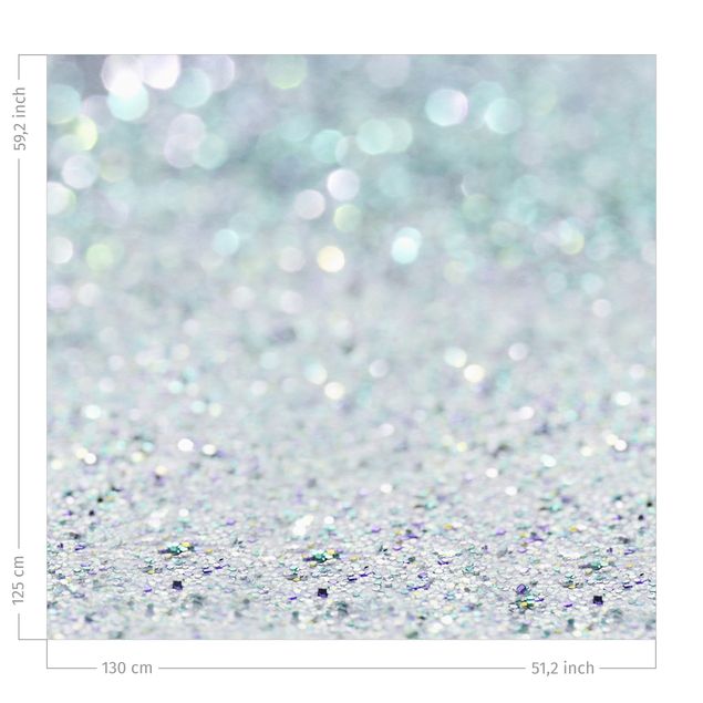 gordijnen patronen Princess Glitter Landscape In Mint Colour