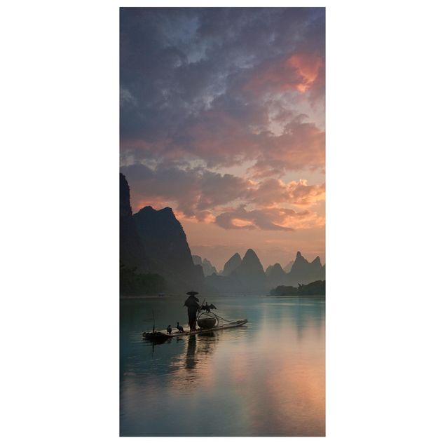 Ruimteverdeler Sunrise Over Chinese River
