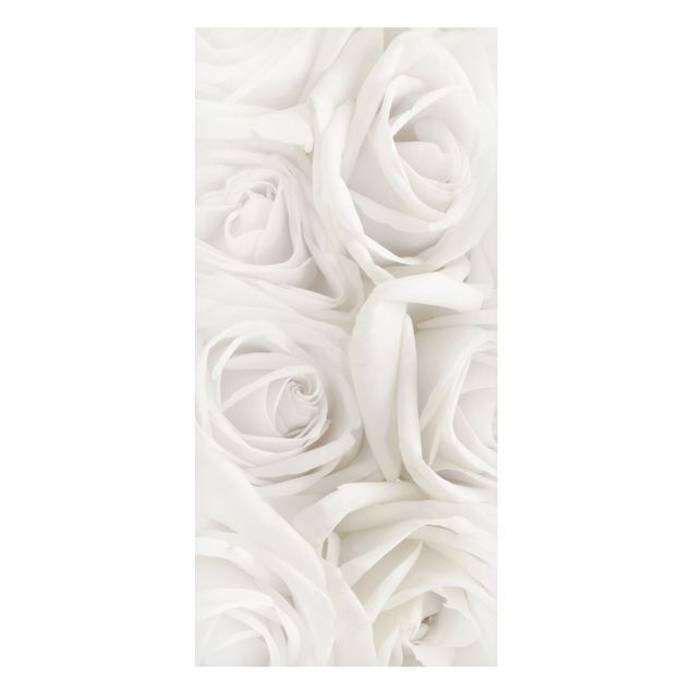 Magneetborden White Roses