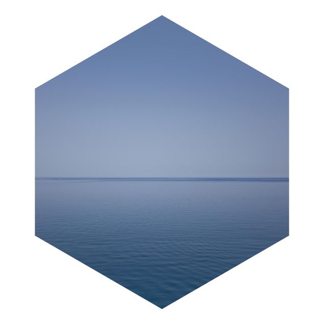 Hexagon Behang Calm Ocean At Dusk