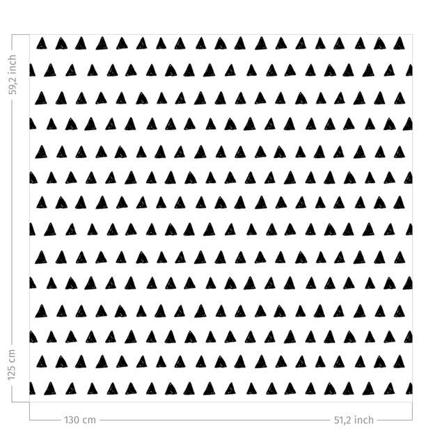 gordijnen patronen Black Ink Triangles
