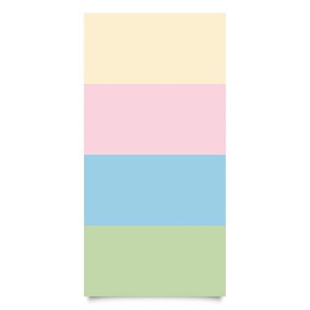 Plakfolien - Set of 4 Stripes Pastel colours - Cream Rose Pastel Blue Mint