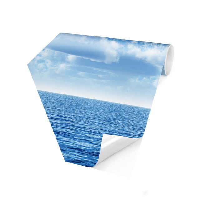 Hexagon Behang Shining Ocean