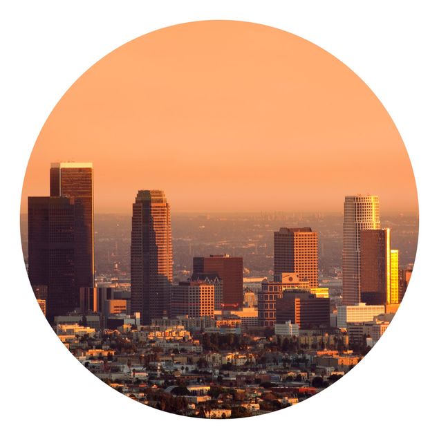 Behangcirkel Skyline Of Los Angeles
