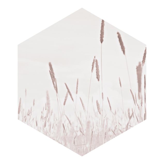Hexagon Behang Summerly Reed Grass