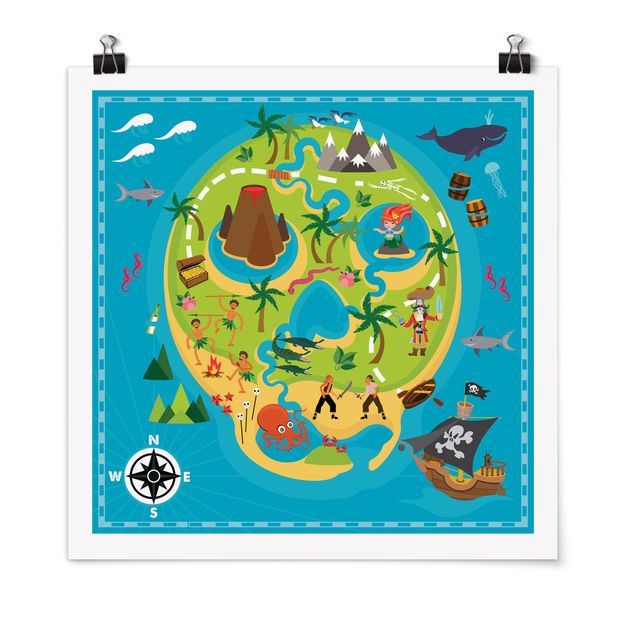 Posters Pirates - Welcome To The Pirate Island