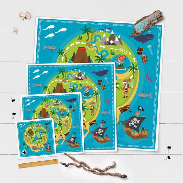 Posters Pirates - Welcome To The Pirate Island