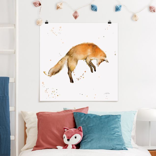 Poster - Leaping Fox