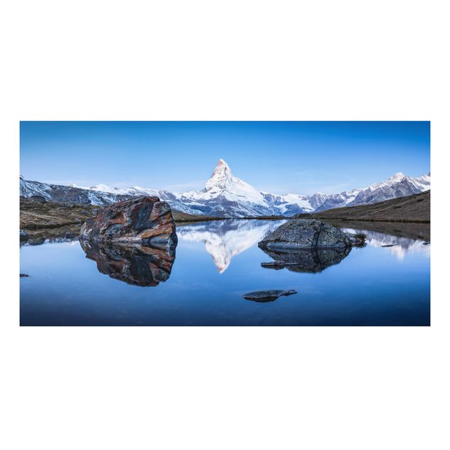 Forex schilderijen Stellisee Lake In Front Of The Matterhorn