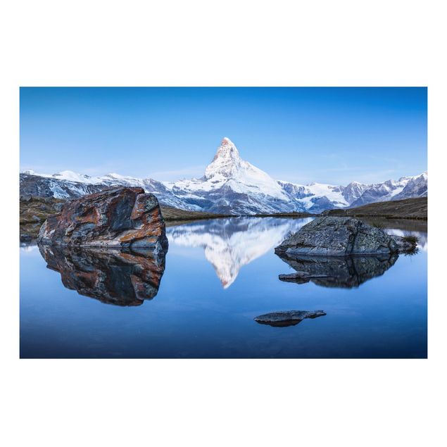Forex schilderijen Stellisee Lake In Front Of The Matterhorn