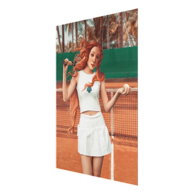 Glasschilderijen Tennis Venus