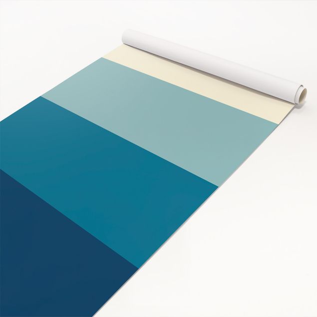 Meubelfolien - Deep Sea 4 Stripes Set - Pastel Turquoise Teal Prussian Blue Moon Gray