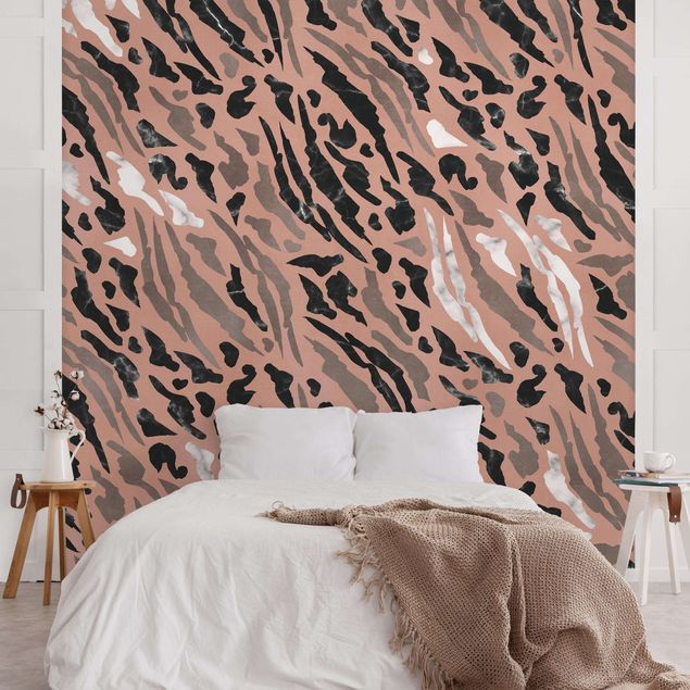 Fotobehang Tiger Stripes In Marble And Gold