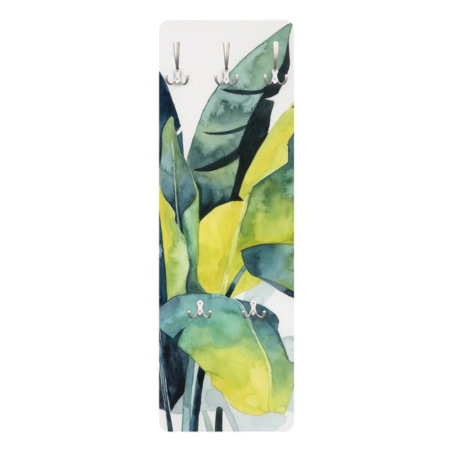 Wandkapstokken houten paneel Tropical Foliage - Banana