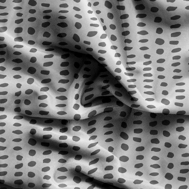 Raamgordijnen Unequal Dots Pattern - Grey