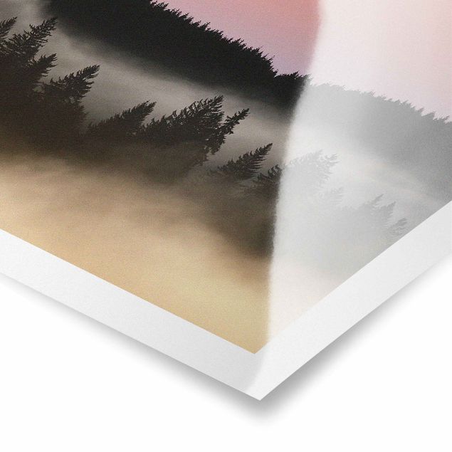 Posters Dreamy Foggy Forest